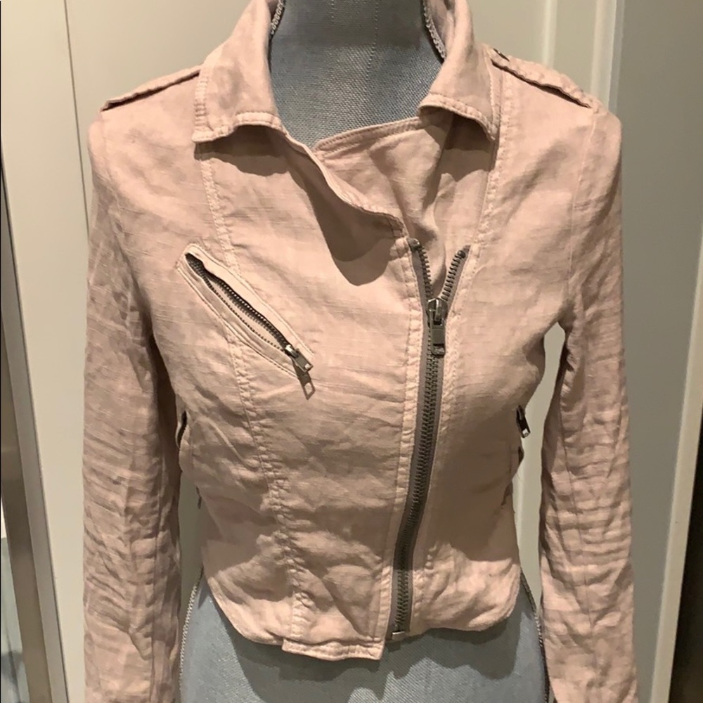 Urban Outfitters Free People Cropped Linen Blazer